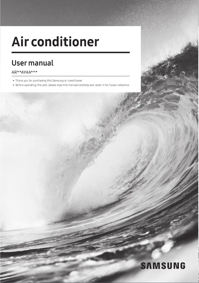 Página 1 del manual Manual de usuario Samsung AR18AY4AFWKNNA