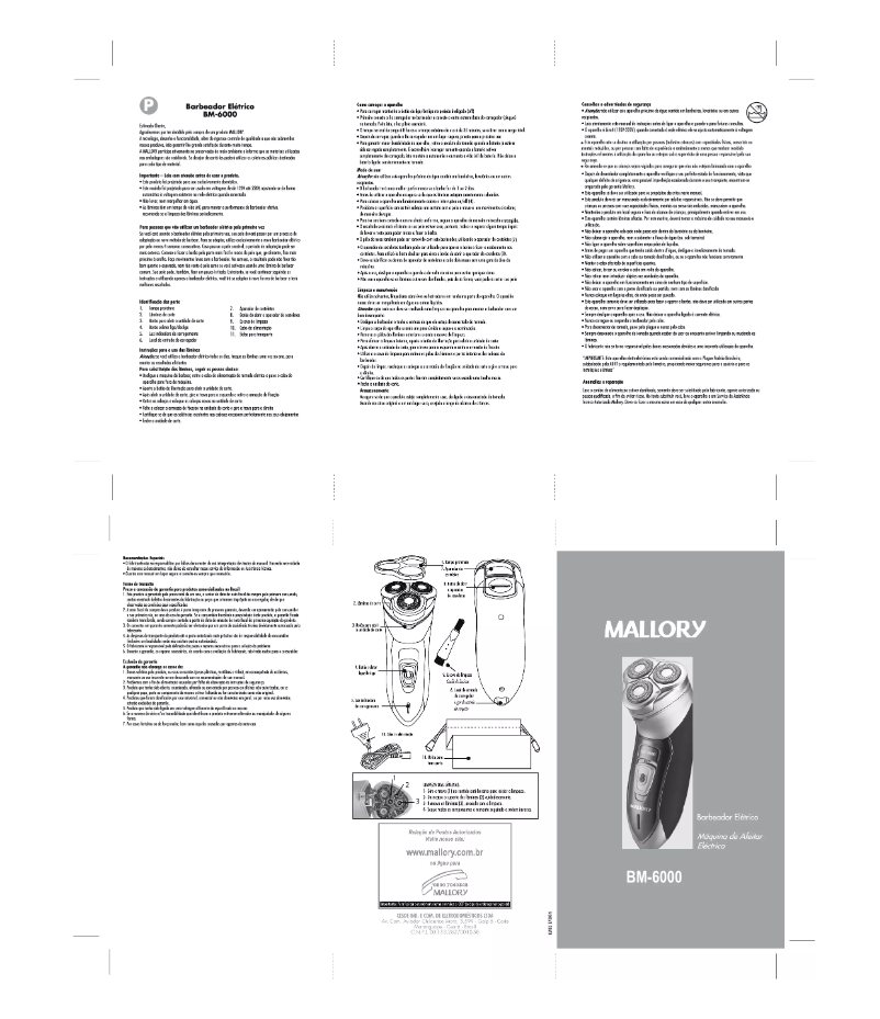 Page 1 de la notice Manuel utilisateur Mallory BM-6000