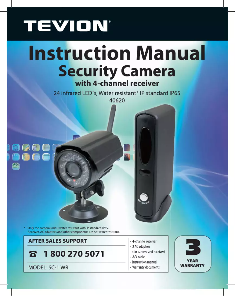 Page 1 de la notice Manuel utilisateur Tevion SC-1 WR