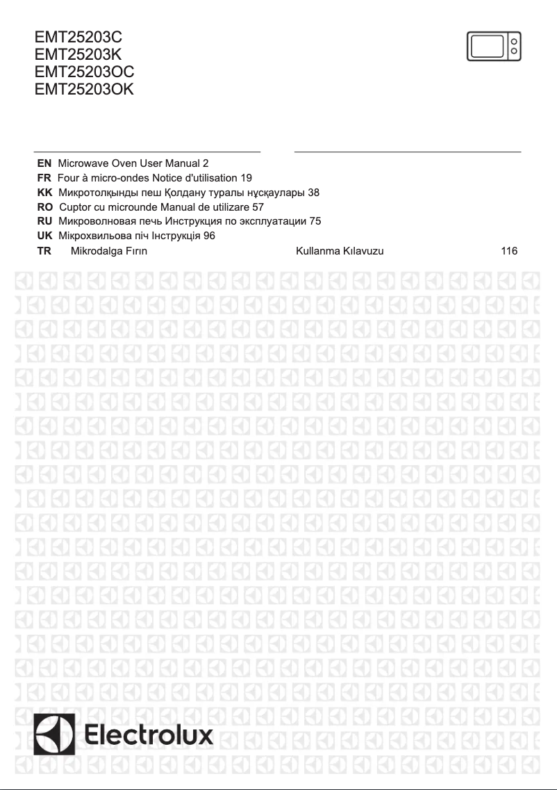 Página 1 del manual Manual de usuario Electrolux EMT25203OK