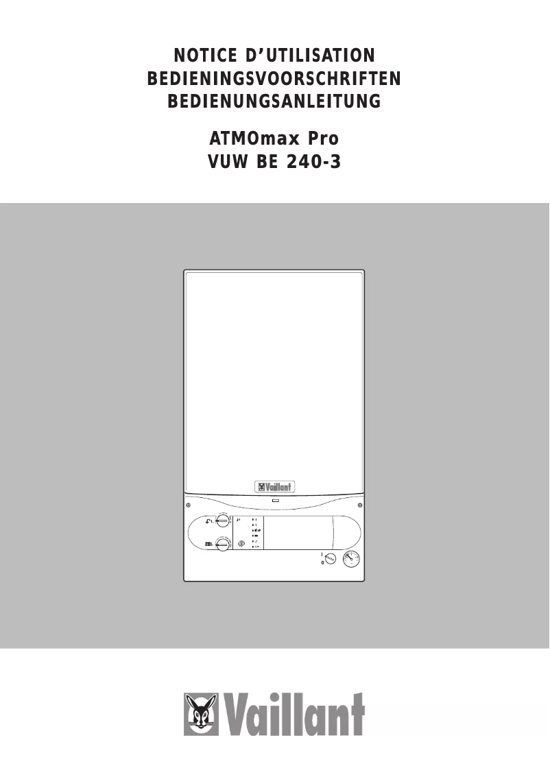 Página 1 del manual Manual de usuario Vaillant ATMOmax Pro VUW