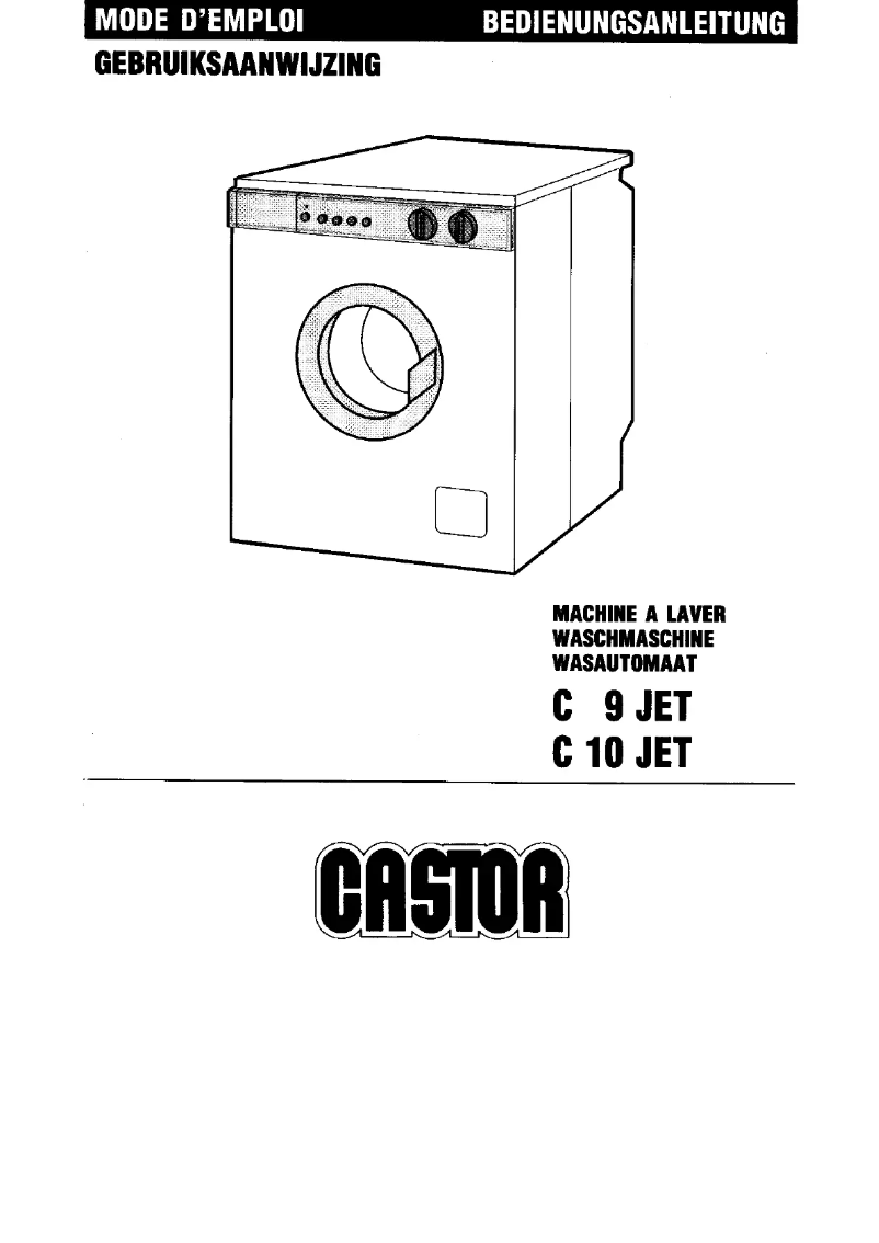 Page 1 de la notice Manuel utilisateur Castor C 9 JET