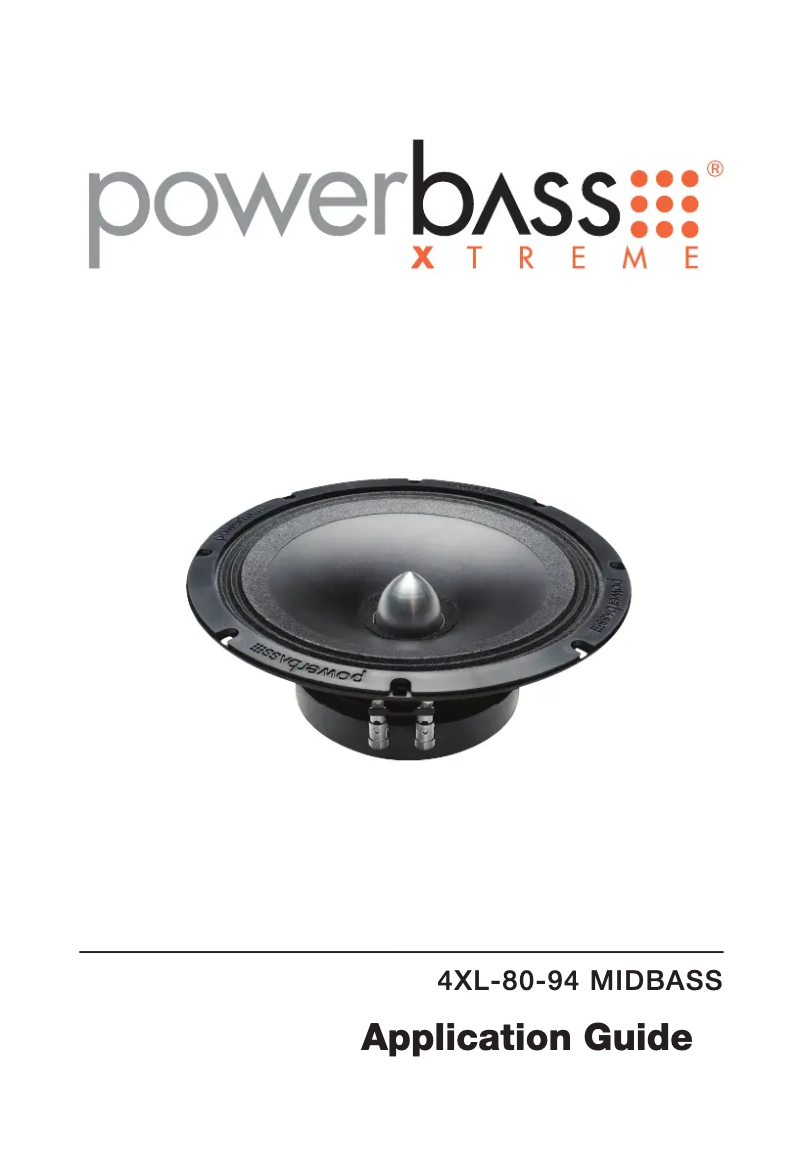 Página 1 del manual Manual de usuario PowerBass 4XL-80-94