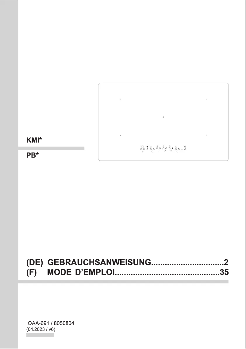 Page 1 of the manual User Manual Amica KMI 13297 F