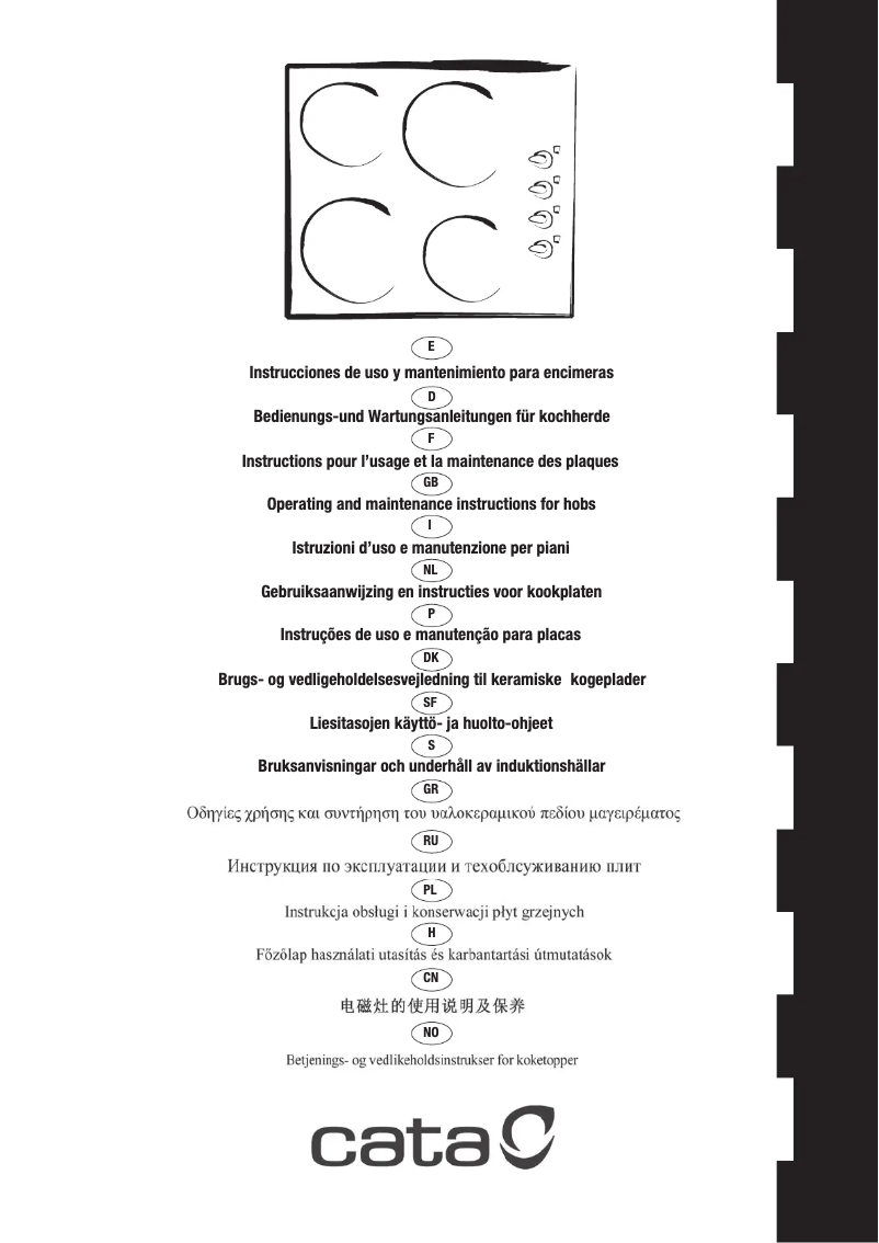 Page 1 de la notice Manuel utilisateur CATA VI 302