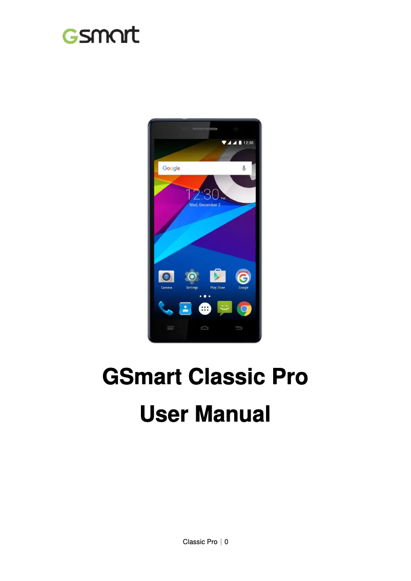 Página 1 del manual Manual de usuario Gigabyte GSmart Classic Pro