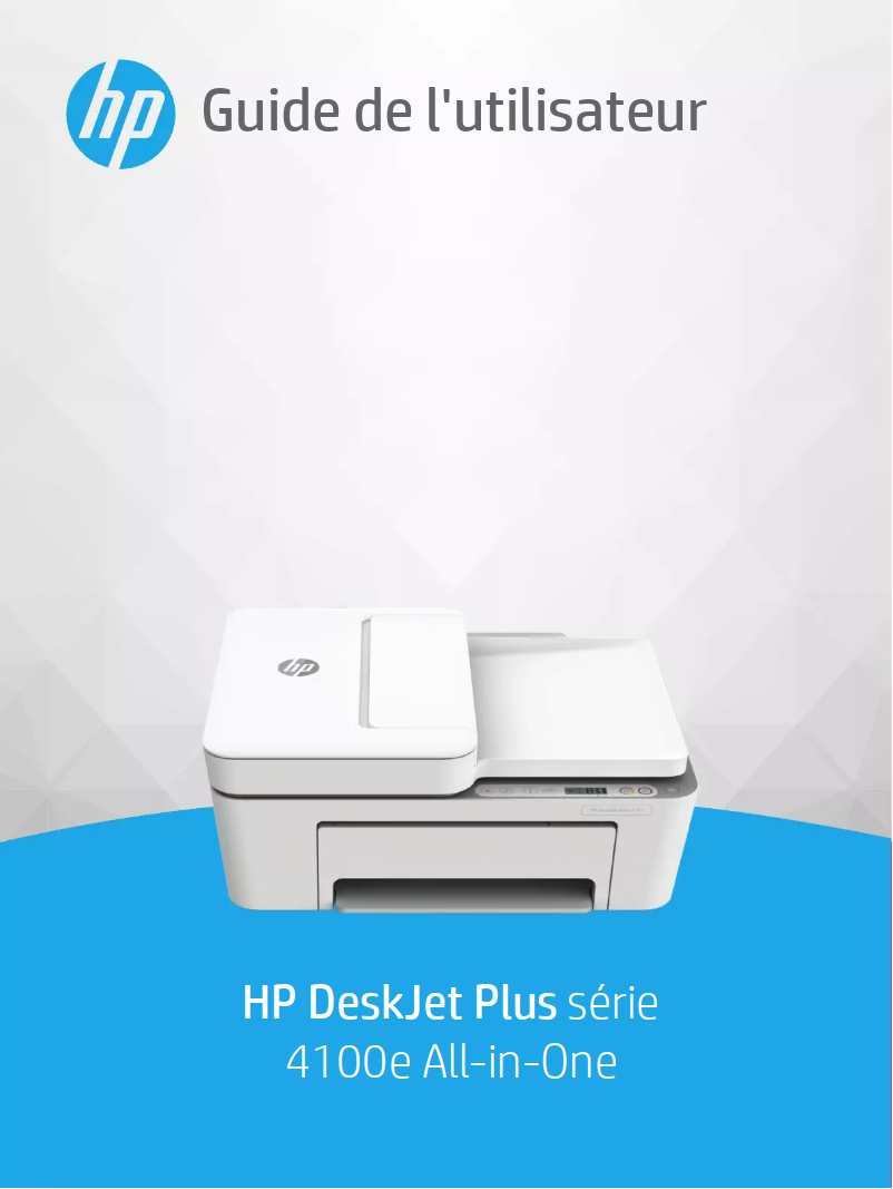 Image de la première page du manuel de l'appareil Deskjet 4130e