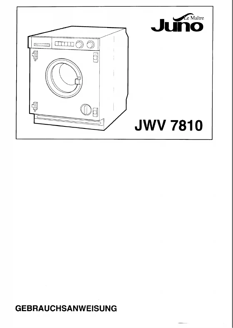 Página 1 del manual Manual de usuario Juno JWV7810