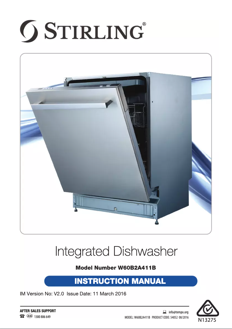 Page 1 de la notice Manuel utilisateur Stirling W60B2A411B