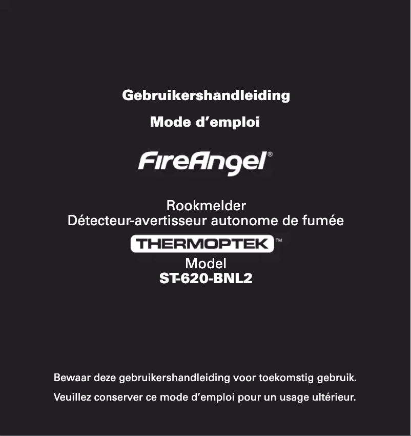 Page 1 de la notice Manuel utilisateur FireAngel ST-620-BNL2