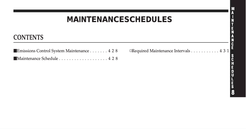 Page 1 de la notice Manuel d'utilisation et d'entretien Jeep Wrangler (2008)