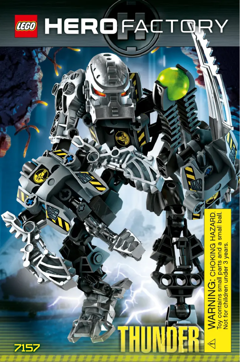 Page 1 de la notice Manuel utilisateur Lego Hero Factory 7157