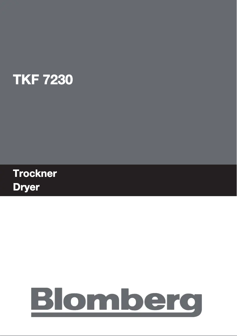 Page 1 de la notice Manuel utilisateur Blomberg TKF 7320