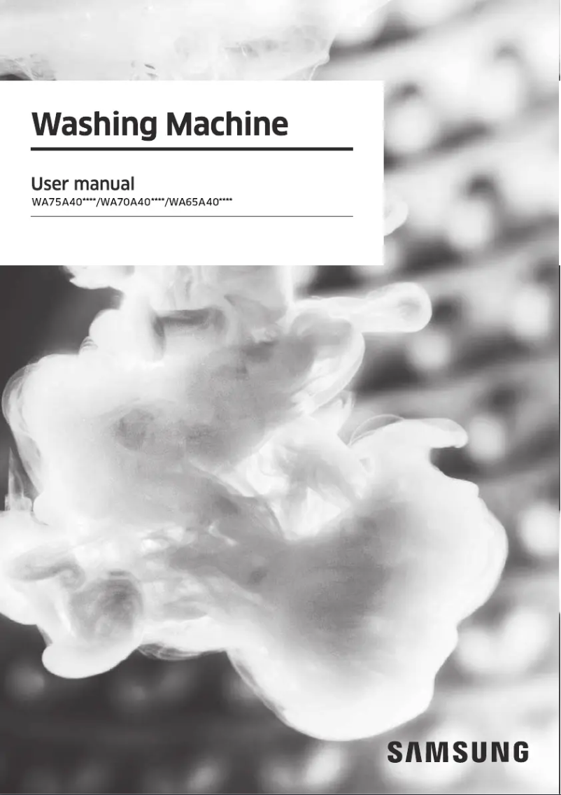 Página 1 del manual Manual de usuario Samsung WA65A4002GS