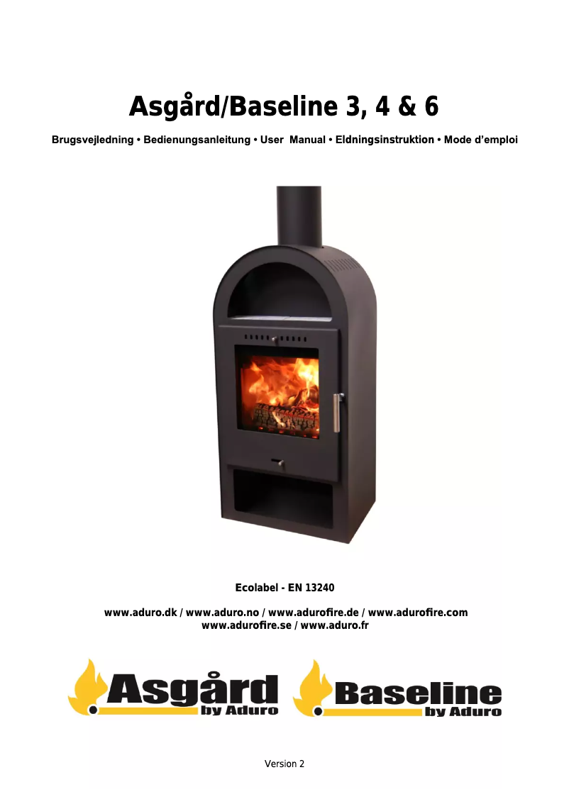 Page 1 de la notice Manuel utilisateur Aduro Asgard 6