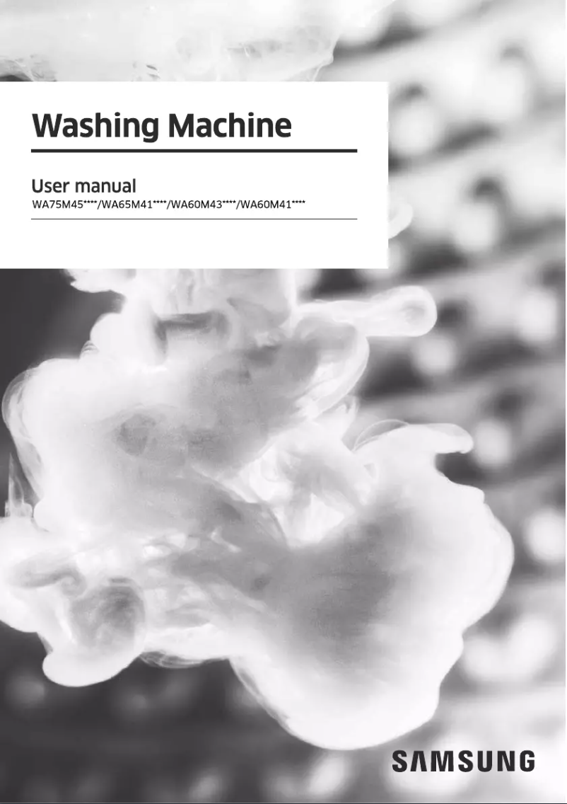 Página 1 del manual Manual de usuario Samsung WA60M4301HD