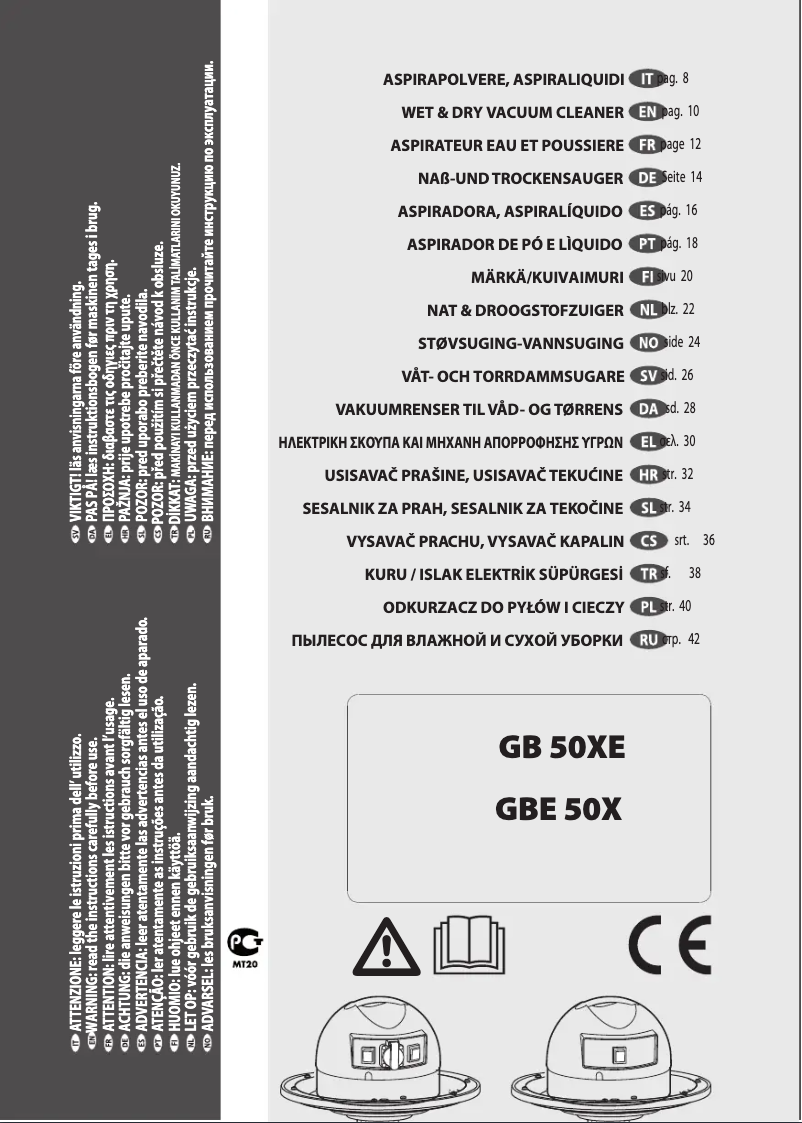 Página 1 del manual Manual de usuario Lavorwash GB 50 XE