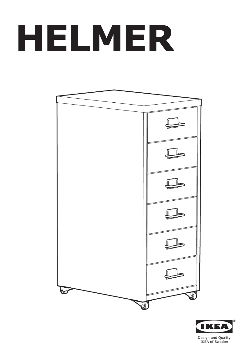 Page 1 de la notice Manuel utilisateur Ikea HELMER 203.419.70