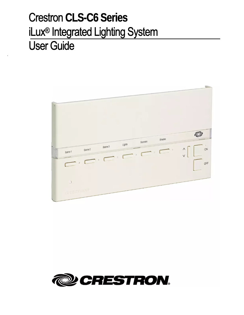 Página 1 del manual Manual de usuario Crestron iLux CLS-C6MA