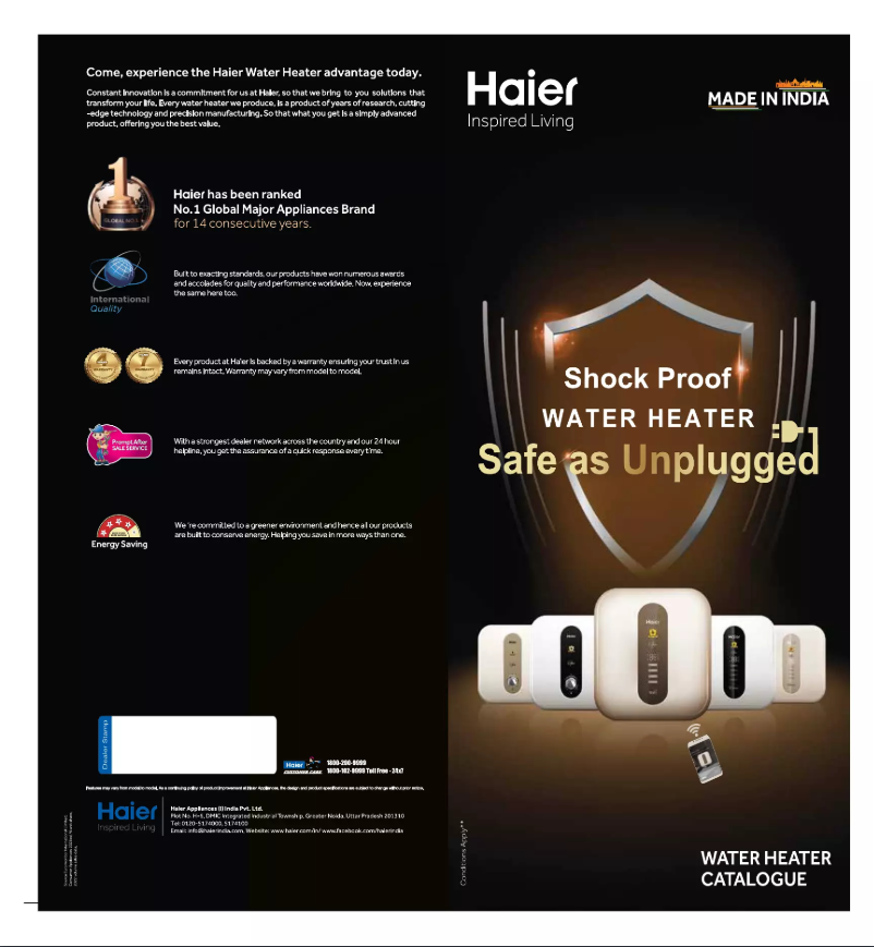 Página 1 del manual Manual de usuario Haier ES15V-VL-F