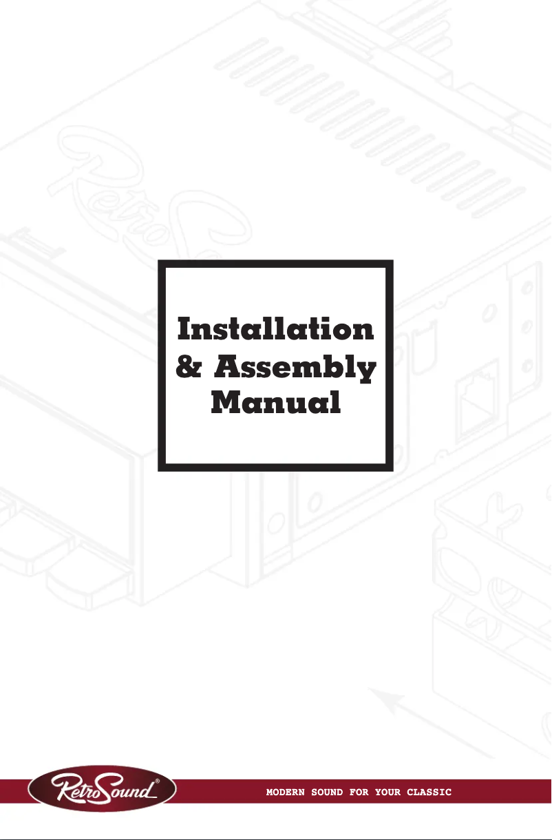 Page 1 of the manual User Manual RetroSound Santa Cruz M1A