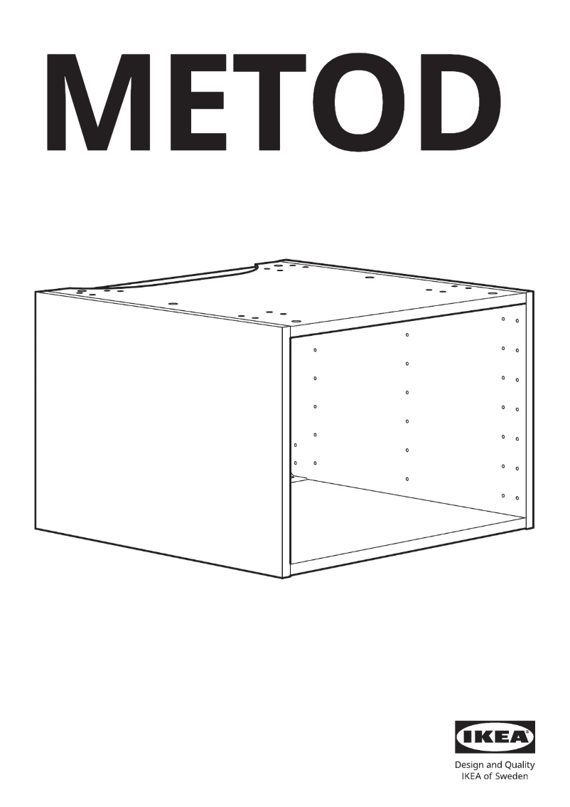 Page 1 de la notice Manuel utilisateur Ikea METOD 402.055.56