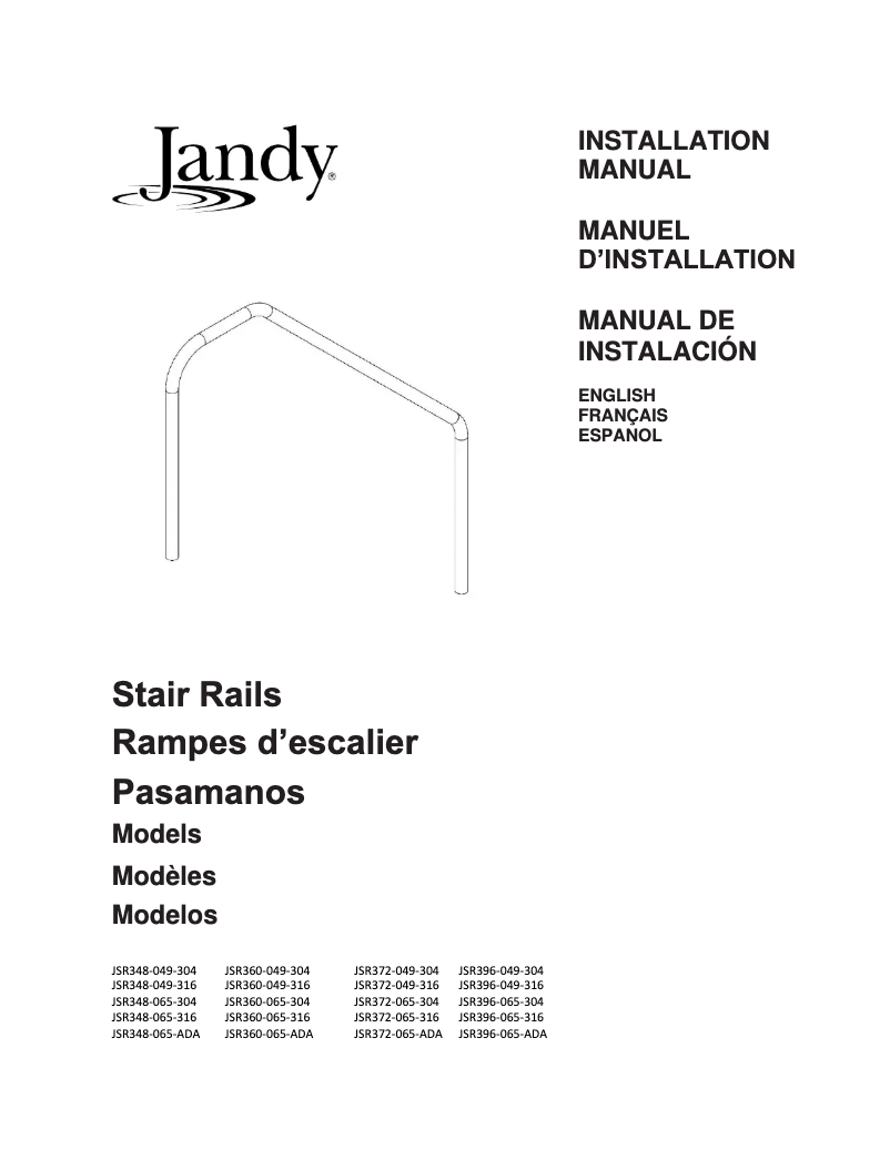 Page 1 de la notice Manuel utilisateur JANDY JSR372-065-ADA