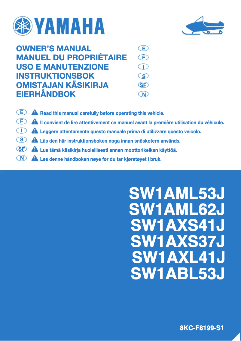 Page 1 de la notice Manuel utilisateur Yamaha Sidewinder B-TX SE 153 (2018)