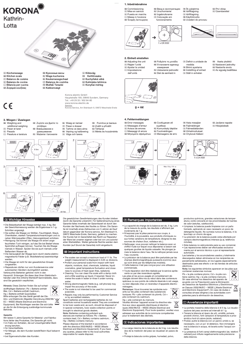 Page 1 de la notice Manuel utilisateur Korona Lotta 70210