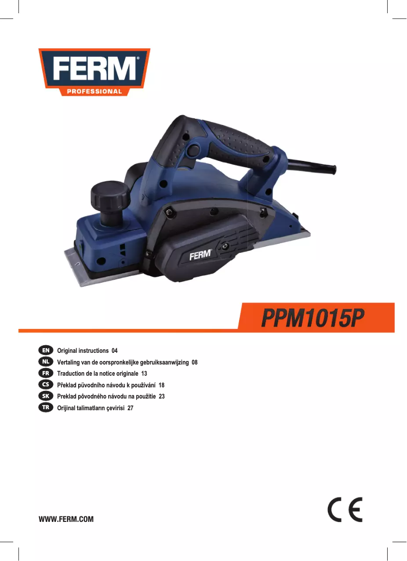 Page 1 de la notice Manuel utilisateur Ferm PPM1015P