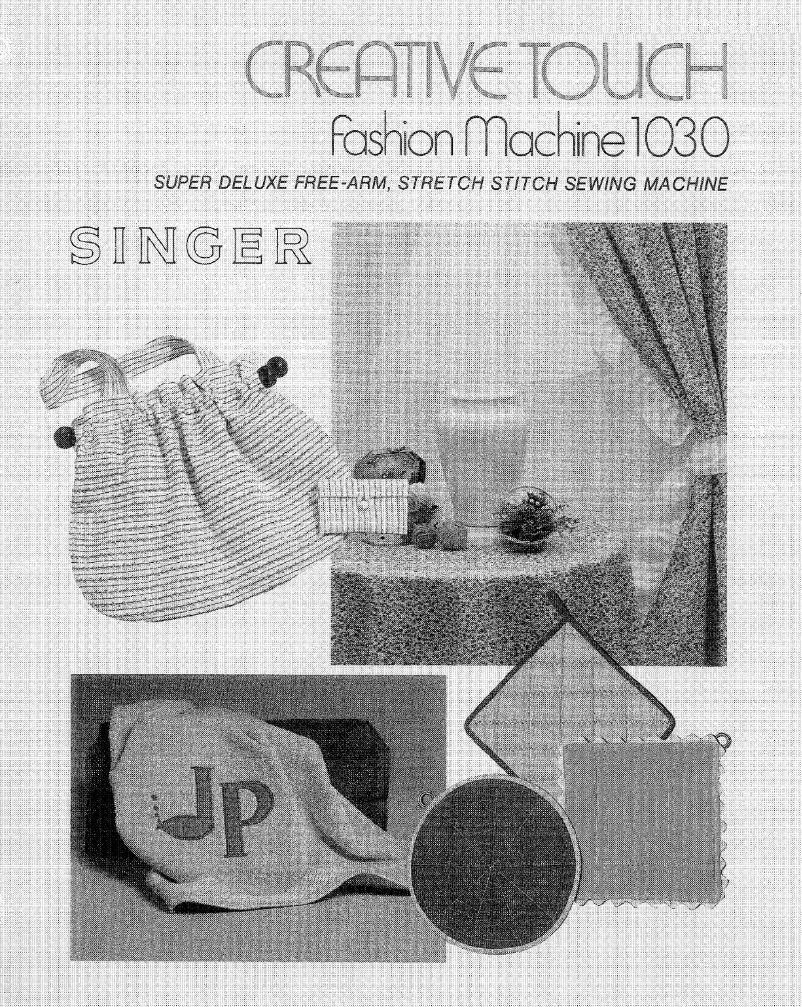 Página 1 del manual Manual de usuario Singer Creative Touch 1030