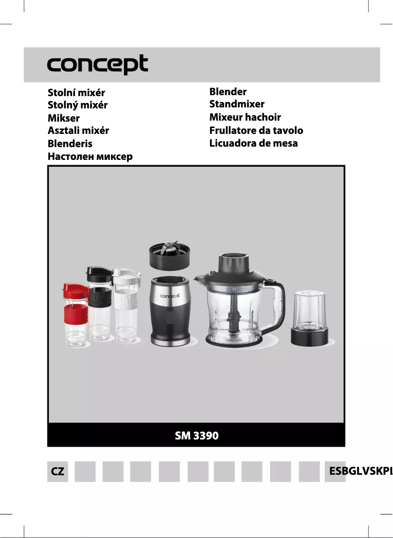 Página 1 del manual Manual de usuario Concept SM3392