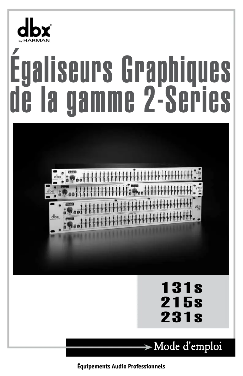 Page 1 de la notice Manuel utilisateur DBX 215s