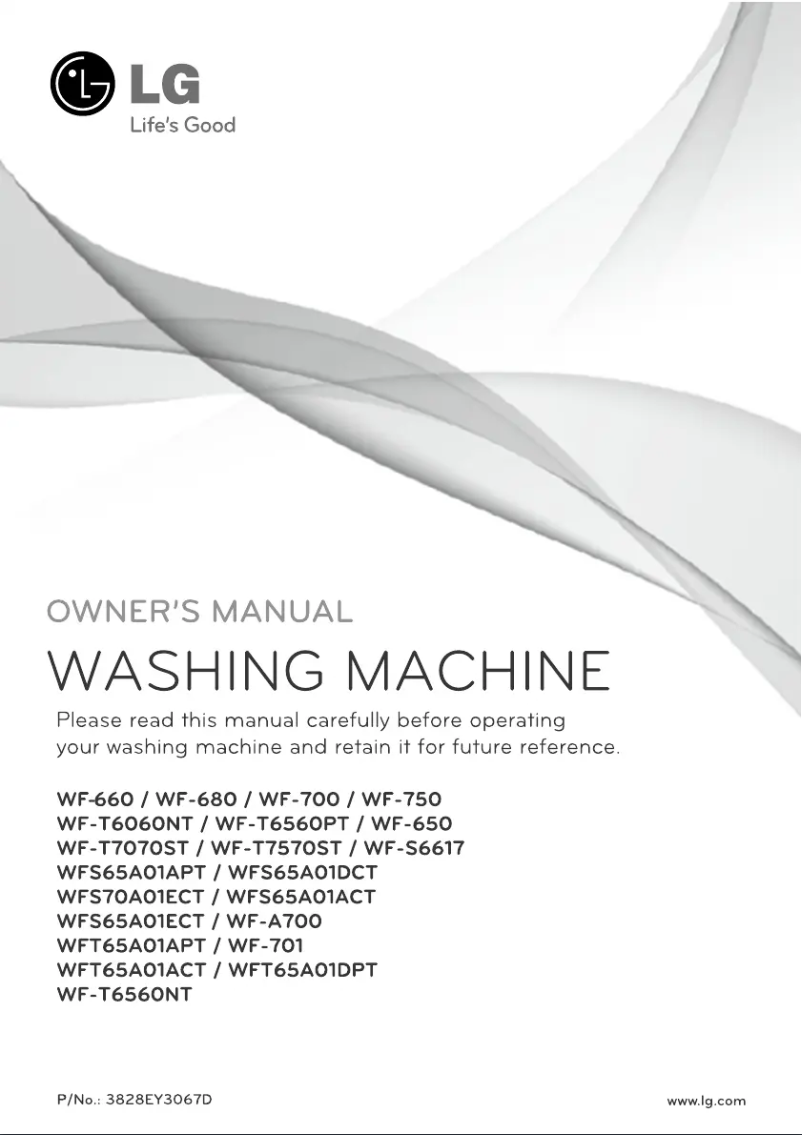 Página 1 del manual Manual de usuario LG WF-T6560NT