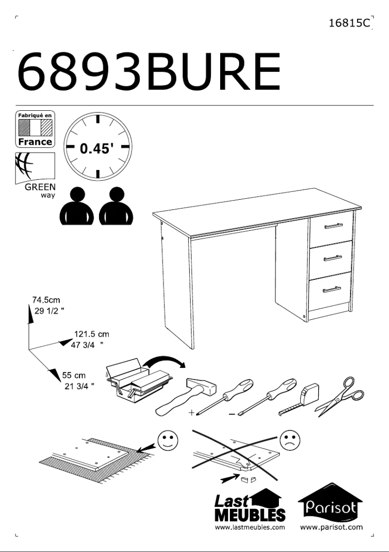 Página 1 del manual Manual de usuario Parisot Infinity 6893BURE