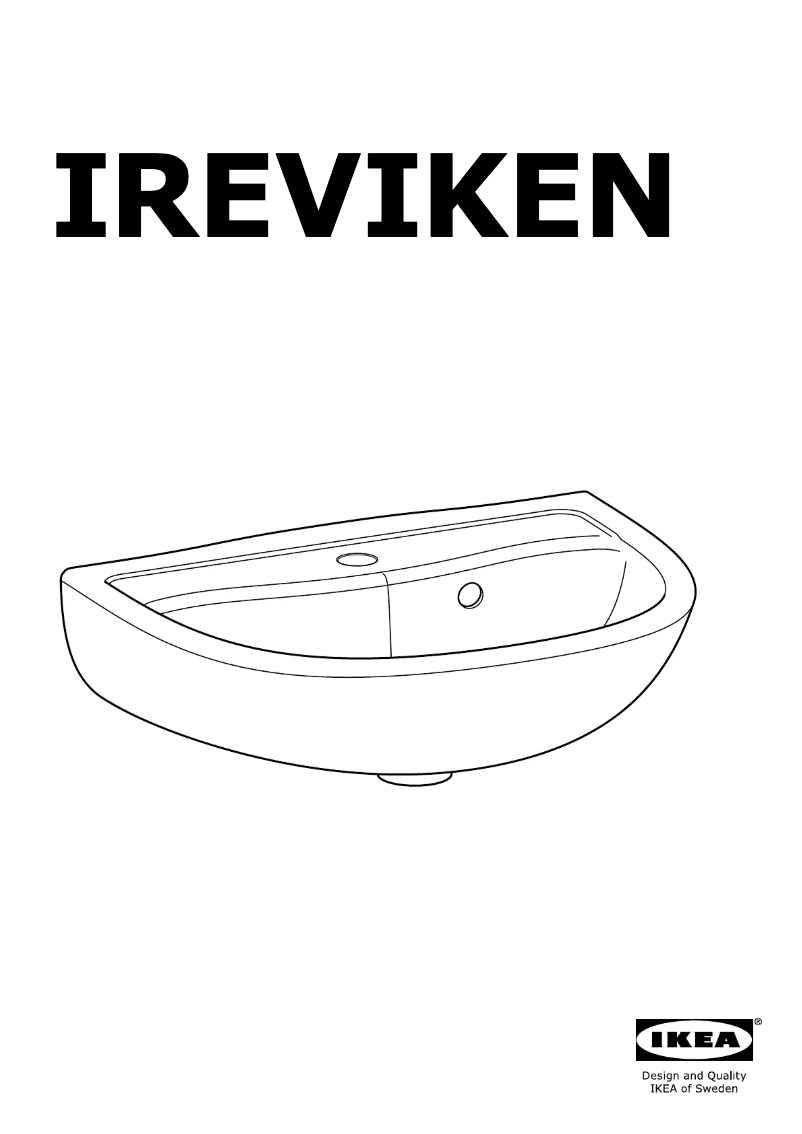 Page 1 de la notice Manuel utilisateur Ikea IREVIKEN