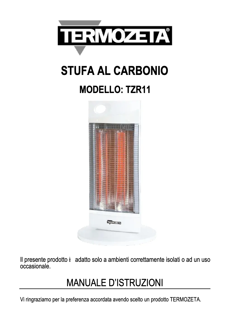 Page 1 de la notice Manuel utilisateur Termozeta TZR11