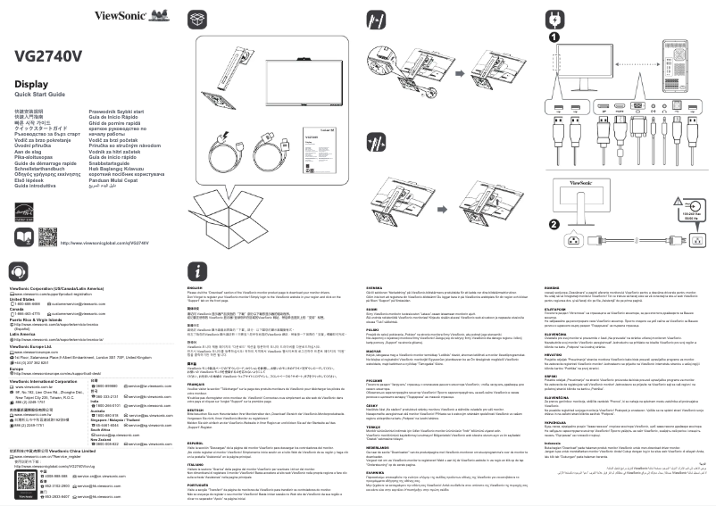 Página 1 del manual Manual de usuario Viewsonic VG2740V
