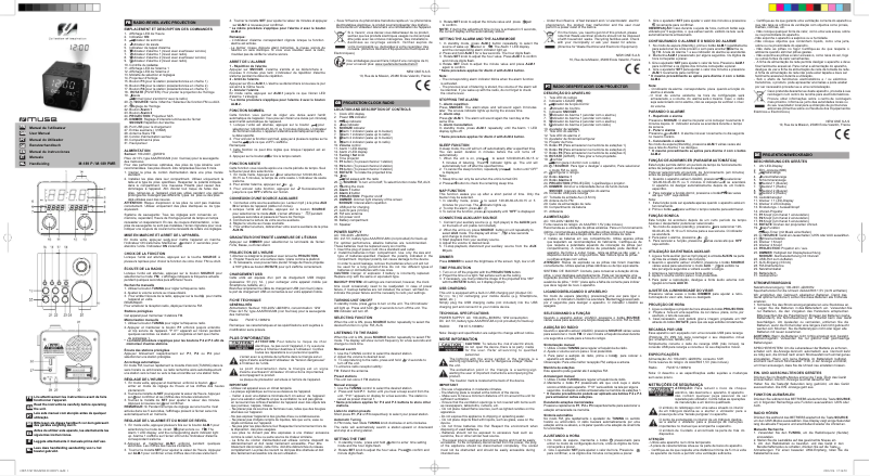 Page 1 de la notice Manuel utilisateur Muse M-189P