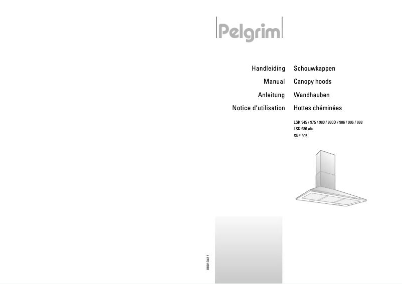 Page 1 de la notice Manuel utilisateur Pelgrim LSK 980 DD