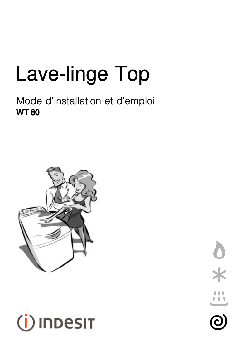 Página 1 del manual Manual de usuario Indesit WT 80