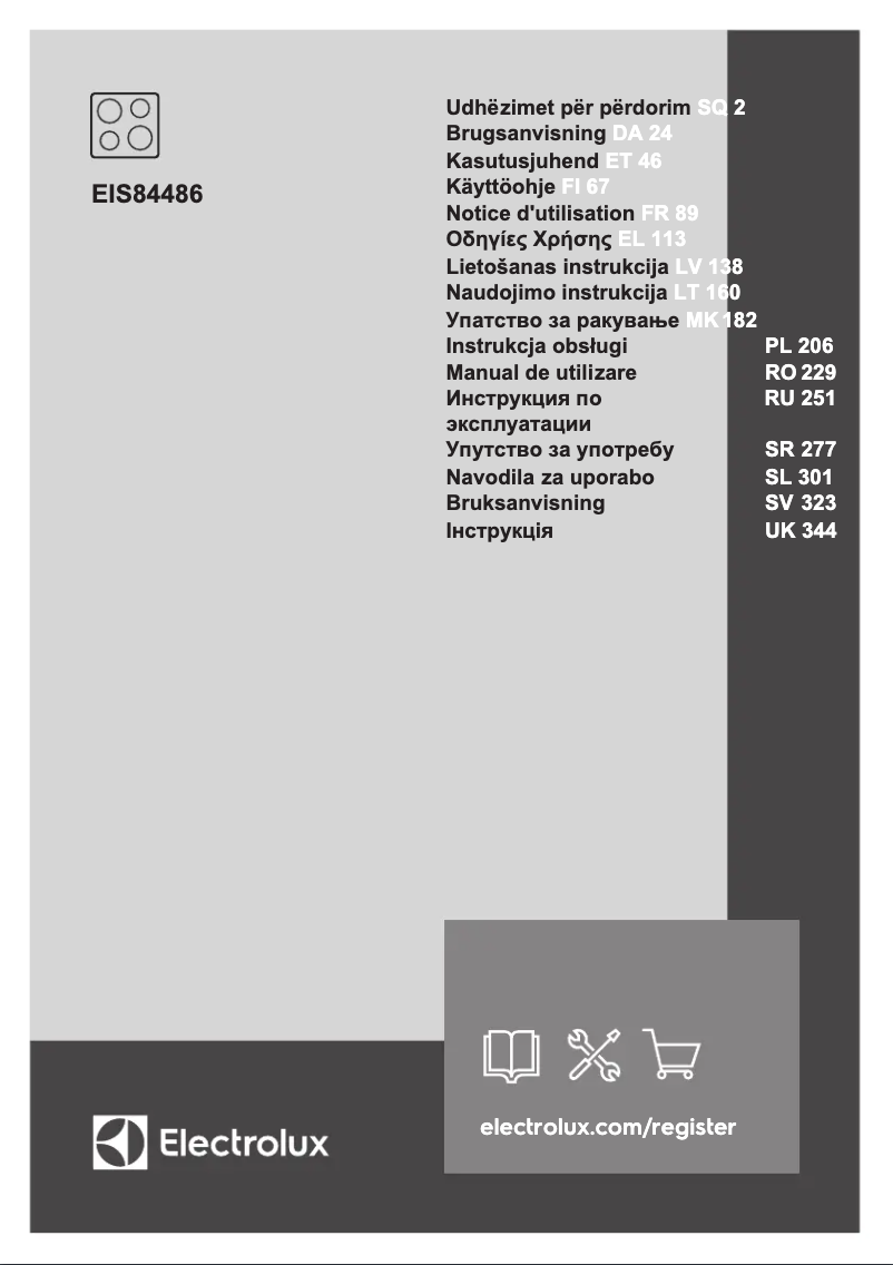 Page 1 de la notice Manuel utilisateur Electrolux EIS84486