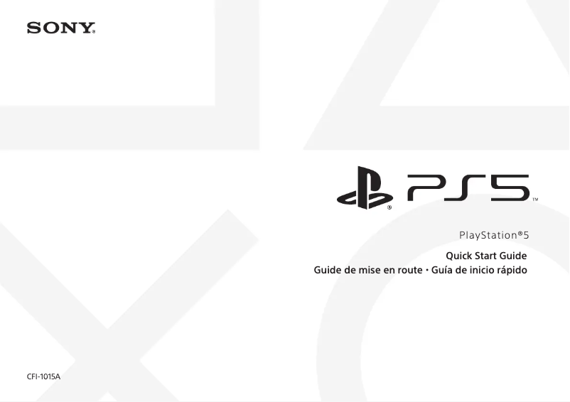 Page 1 de la notice Manuel utilisateur Sony PS5