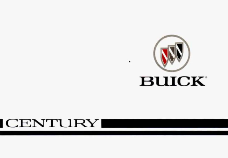 Page 1 de la notice Manuel utilisateur Buick Century (1996)