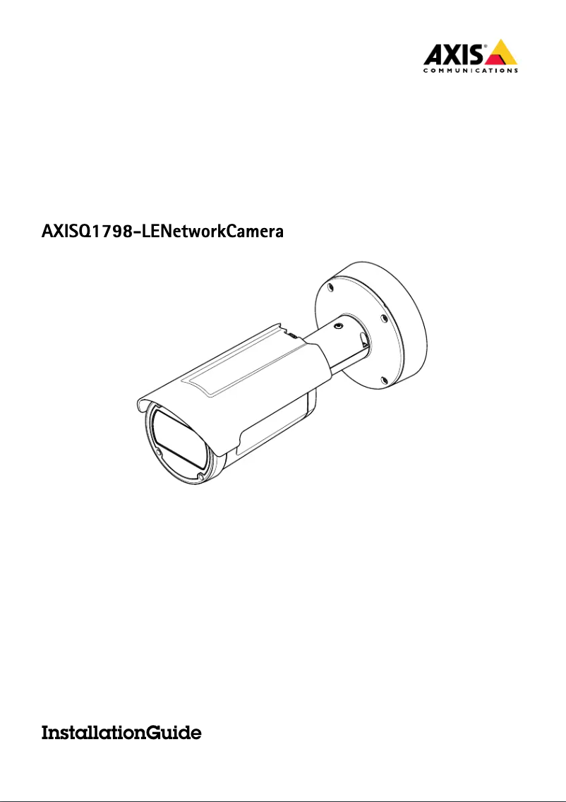 Página 1 del manual Manual de usuario Axis Q1798-LE