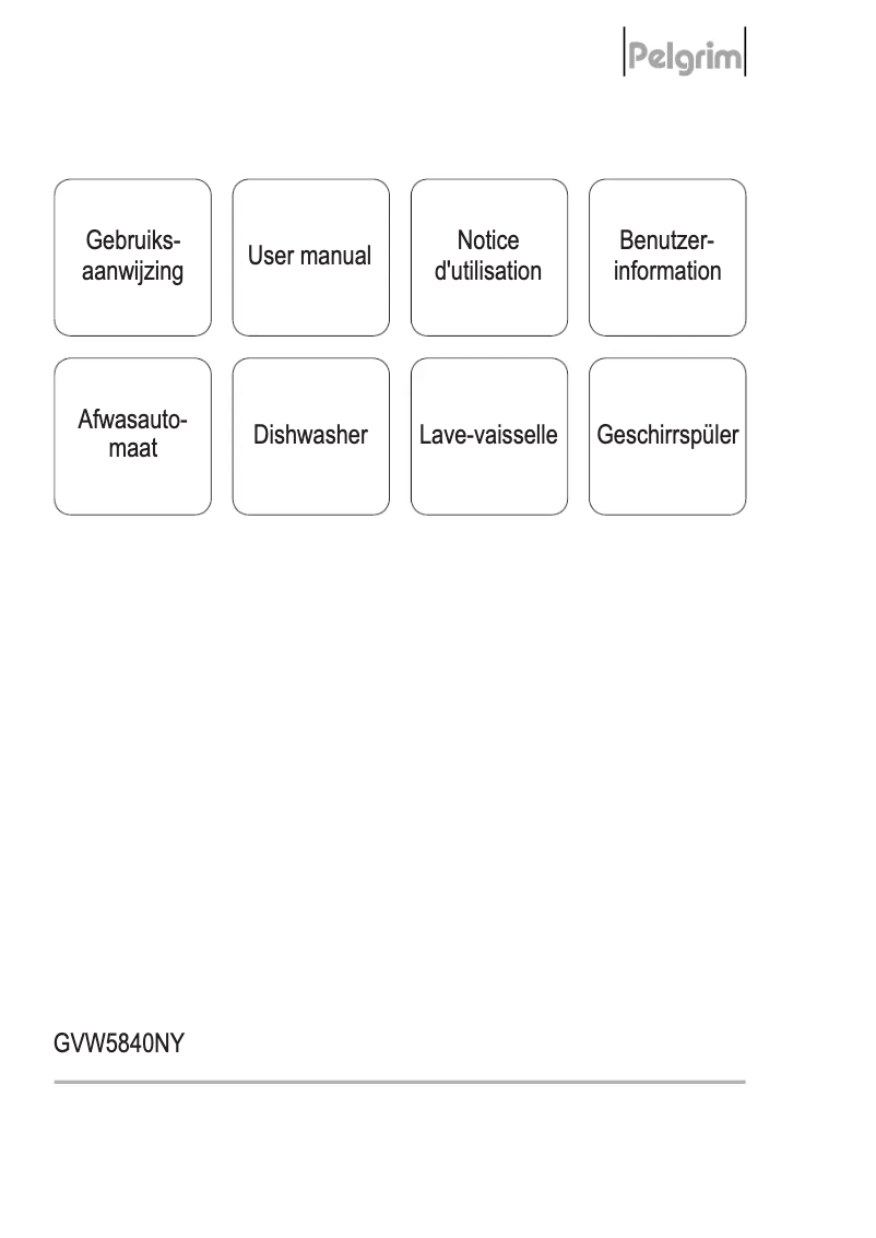 Page 1 de la notice Manuel utilisateur Pelgrim GVW5840NY
