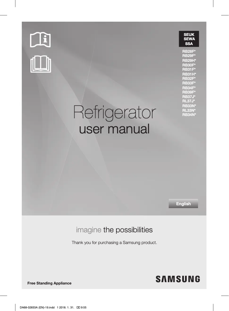 Página 1 del manual Manual de usuario Samsung RB37J500MSA/EF