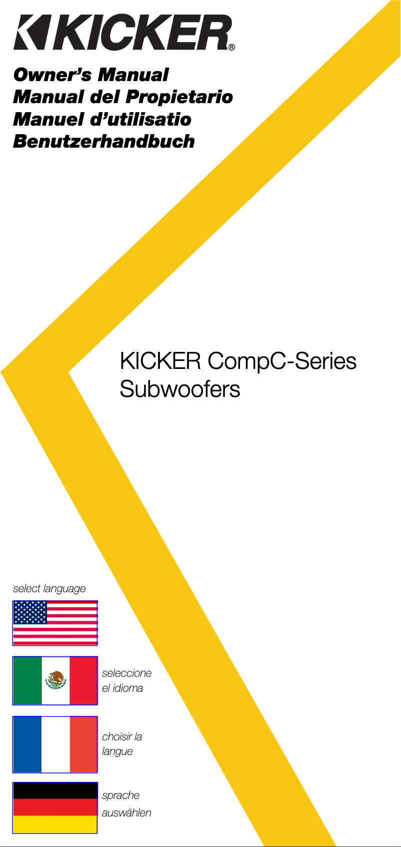 Página 1 del manual Manual de usuario Kicker CompC 50CWCS154