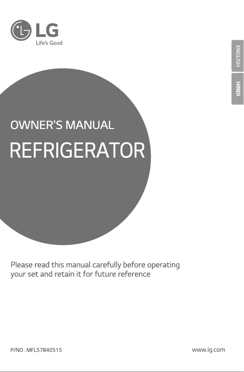 Page 1 de la notice Manuel utilisateur LG GL-M302RPZL