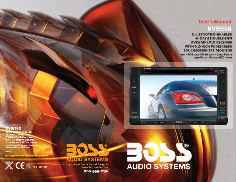 Page 1 de la notice Manuel utilisateur Boss BV9355B